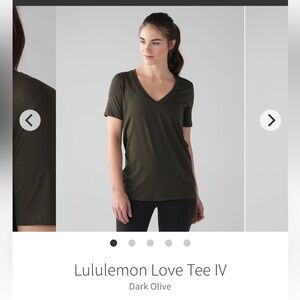 Lululemon Love Tee Dark Olive